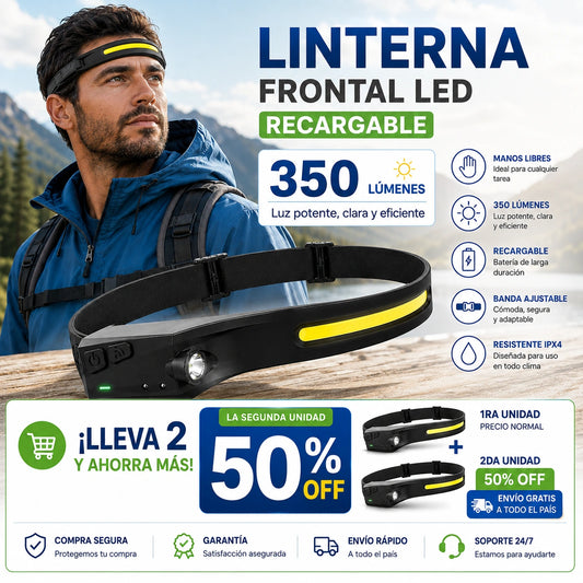 Linterna Frontal Led